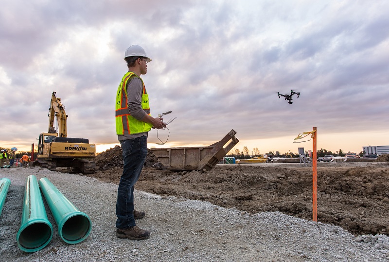 Technológia - drónok az építőiparban