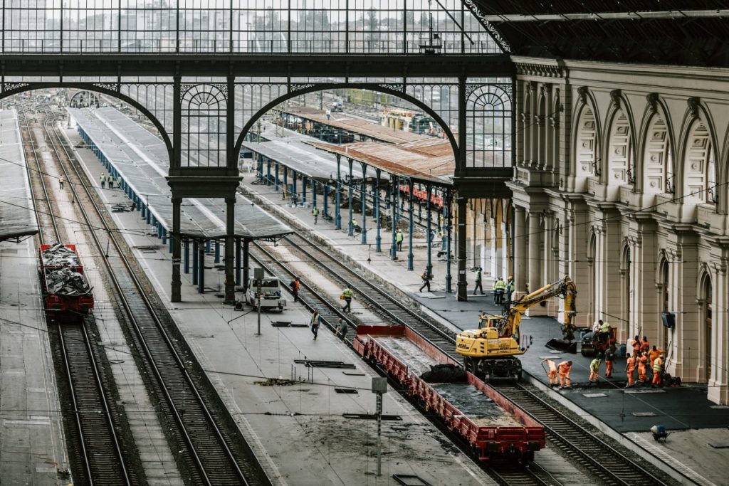 Karbantartás a Keleti pályaudvaron