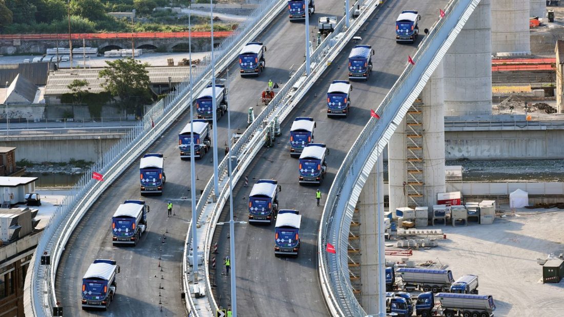 Végzik az új genovai híd tesztelését